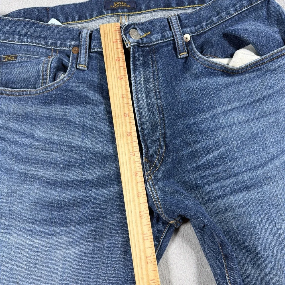 Polo Ralph Lauren Hampton Relaxed Jeans Mens 33x32 Blue Medium Wash Denim Pants